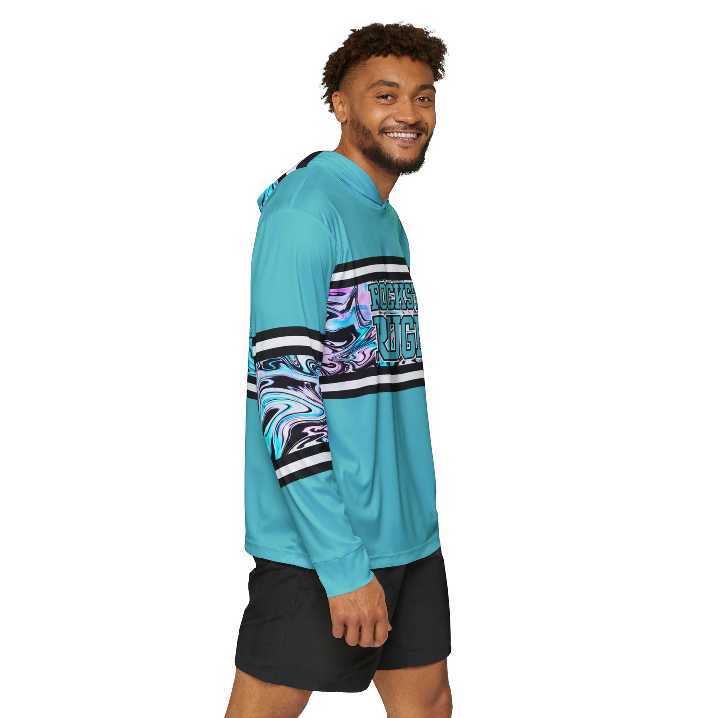 Blueberry Trails 15 Makes One Lightweight Moisture Wicking Hoodie (Aqua)