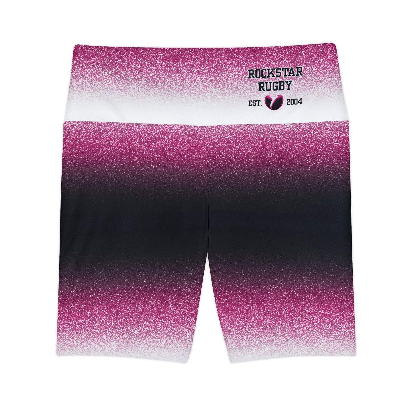 Pink Stardust High Waisted Polyester/Spandex Shorts