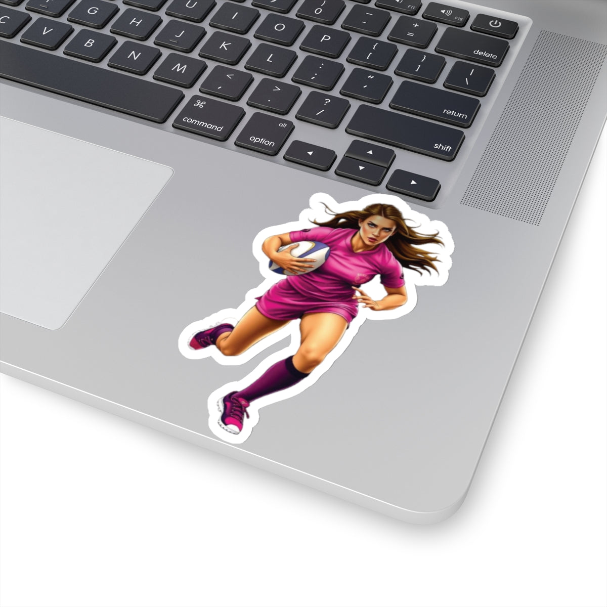 Rugby Girl Kiss-Cut Sticker