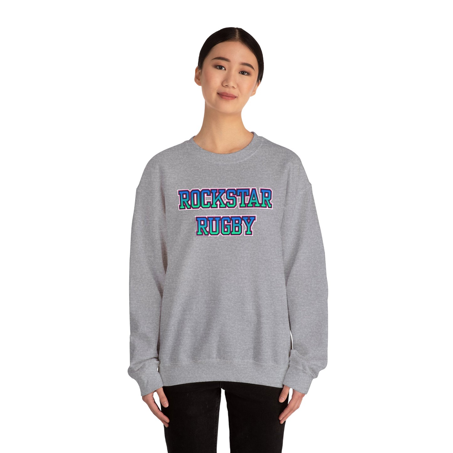 Rockstar Rugby Cool Ombre Crewneck Sweatshirt