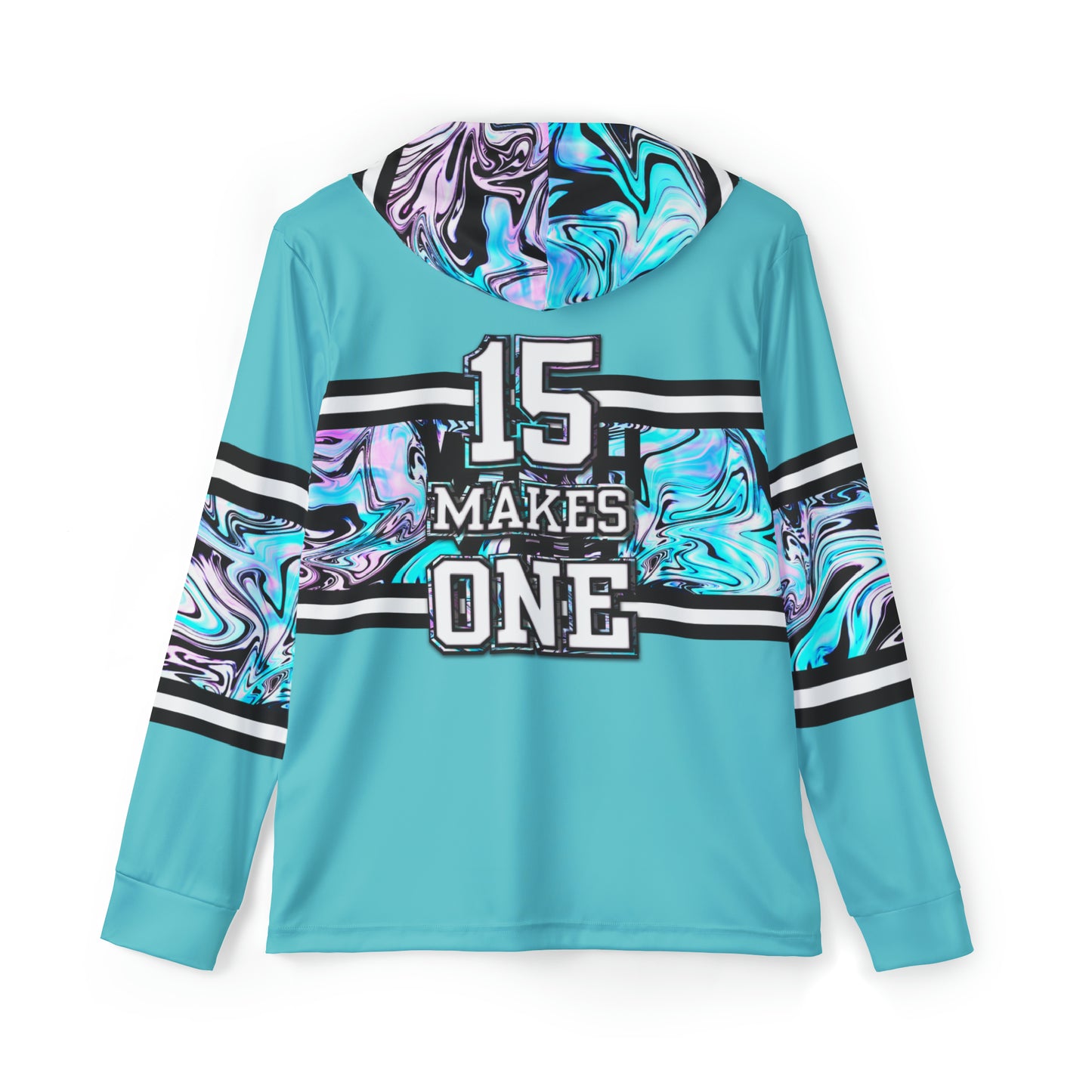 Blueberry Trails 15 Makes One Lightweight Moisture Wicking Hoodie (Aqua)