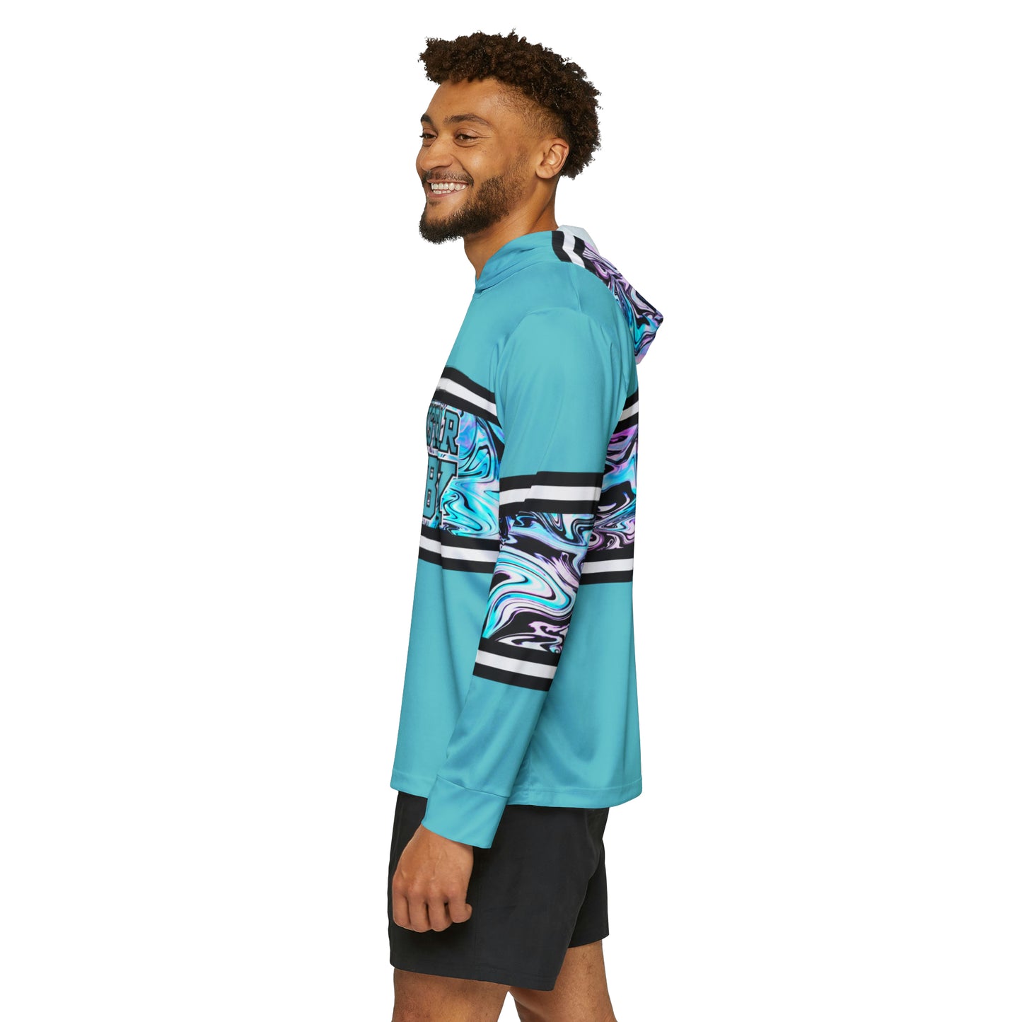 Blueberry Trails 15 Makes One Lightweight Moisture Wicking Hoodie (Aqua)