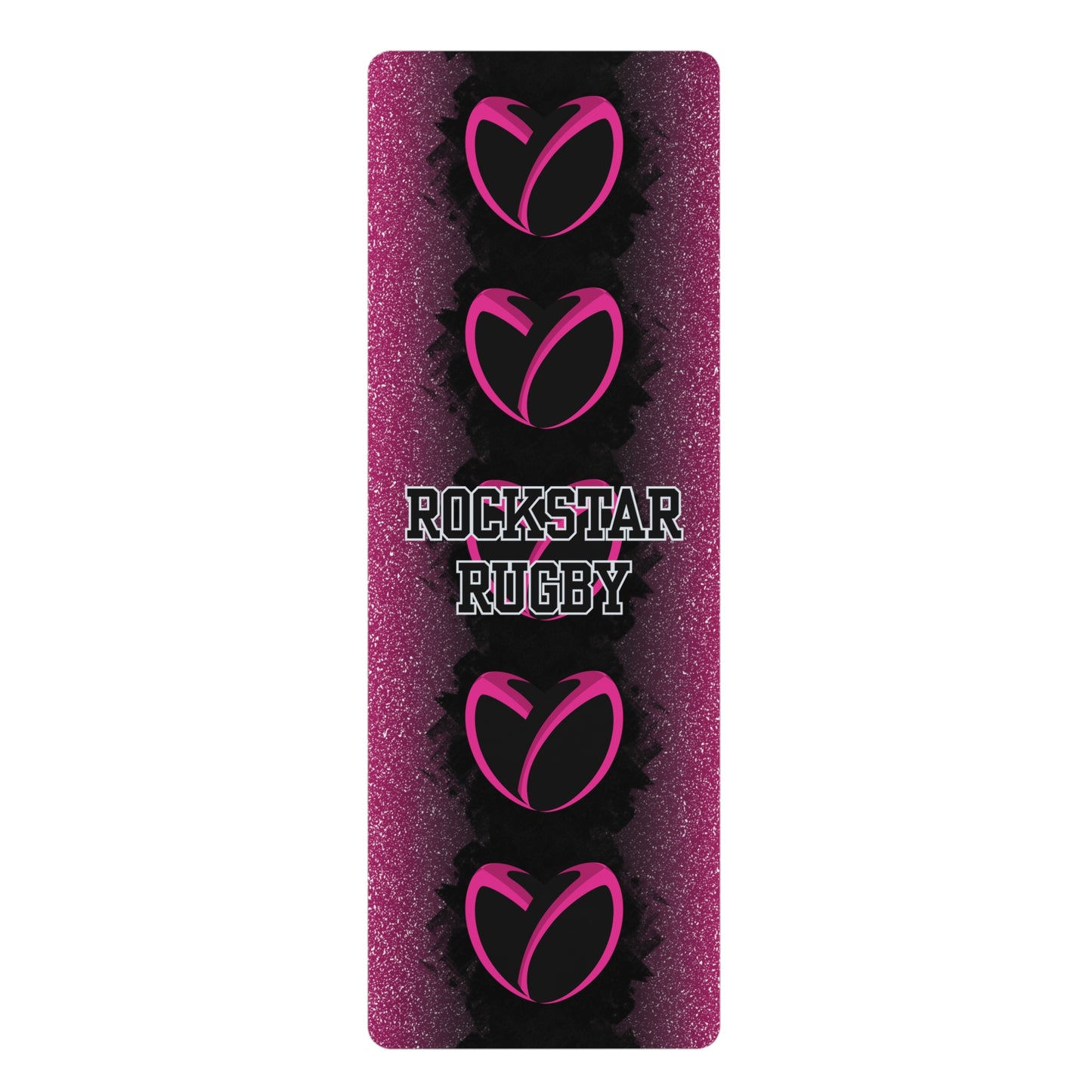 Pink Stardust Gritty Heart Yoga Mat