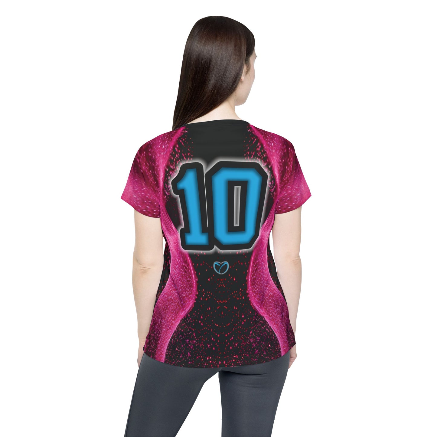 Glow Up Jersey - Pink + Cyan #10