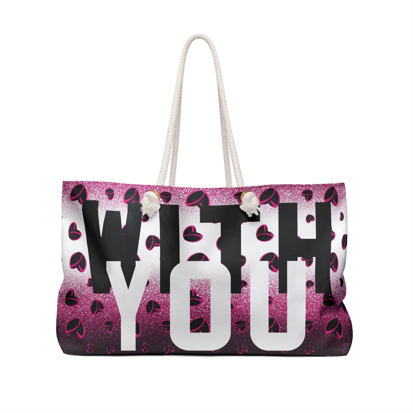 Pink Stardust & <3's Oversized Tote