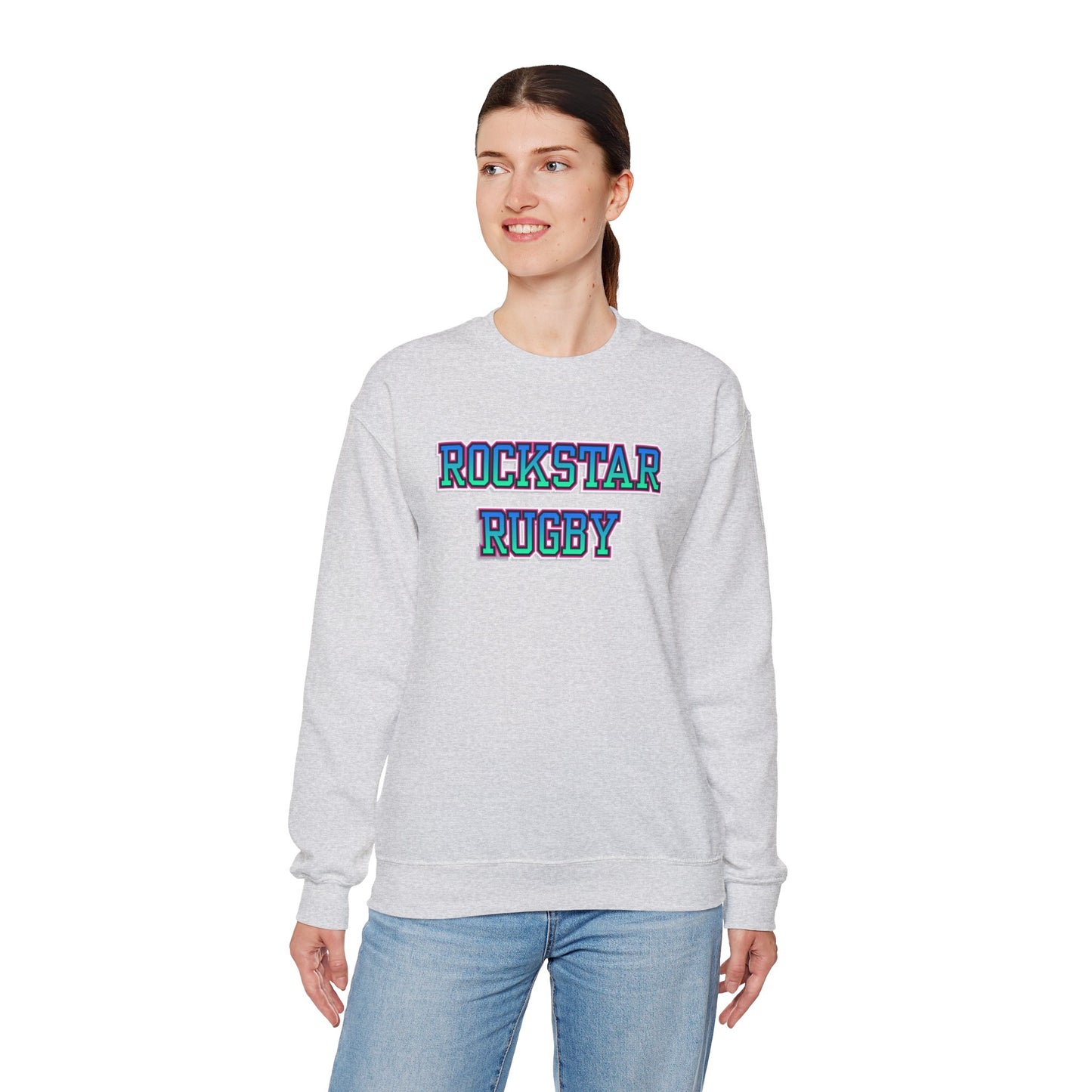 Rockstar Rugby Cool Ombre Crewneck Sweatshirt