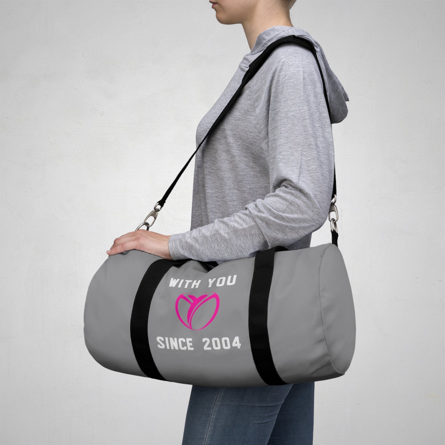 Rockstar Rugby Basic Grey Duffel Bag