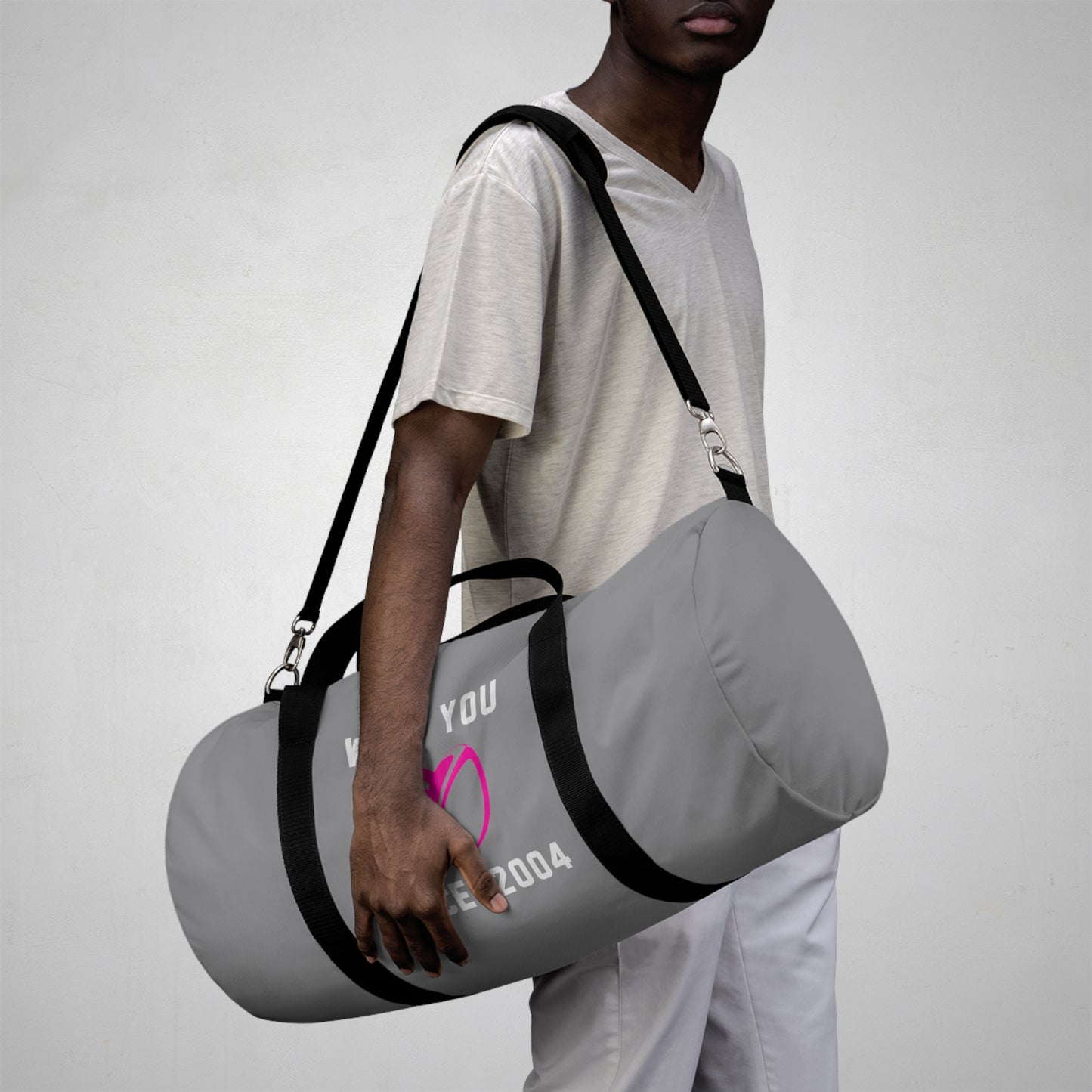Rockstar Rugby Basic Grey Duffel Bag