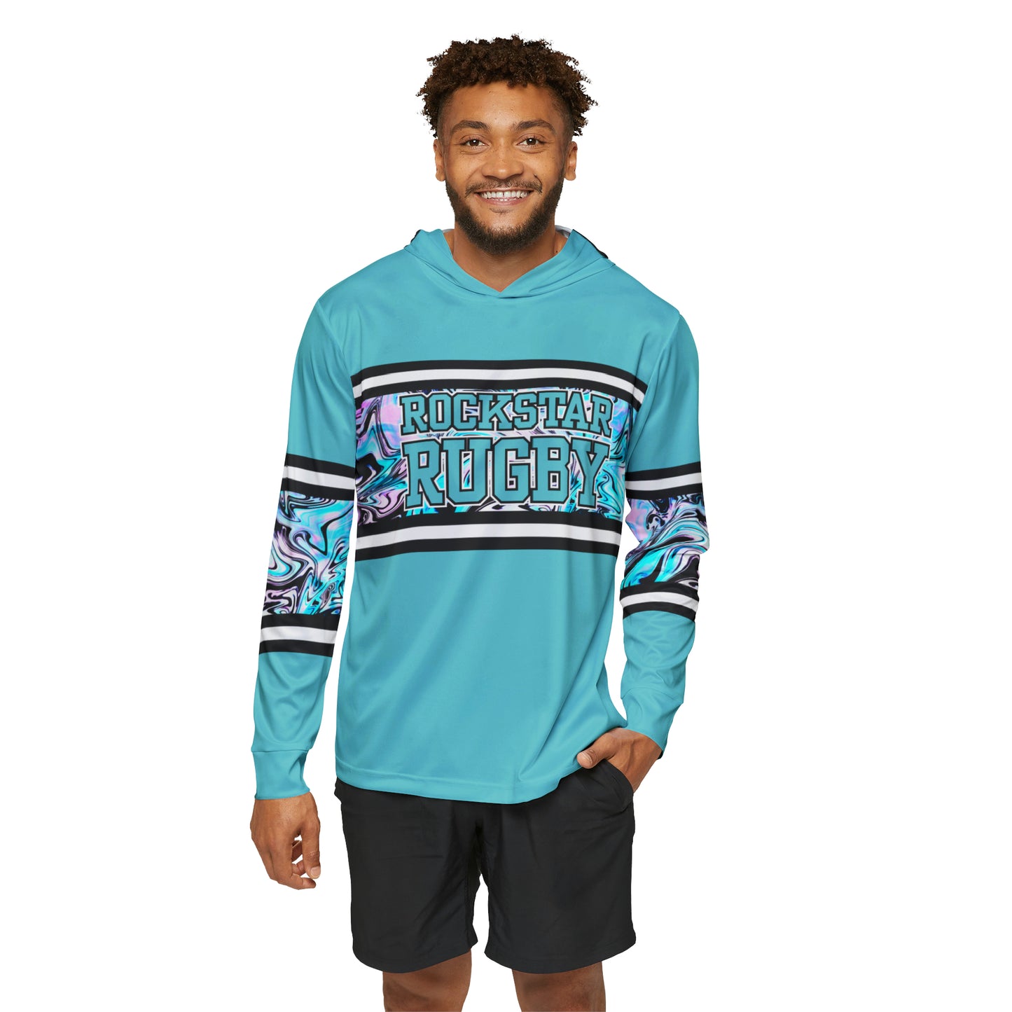 Blueberry Trails 15 Makes One Lightweight Moisture Wicking Hoodie (Aqua)