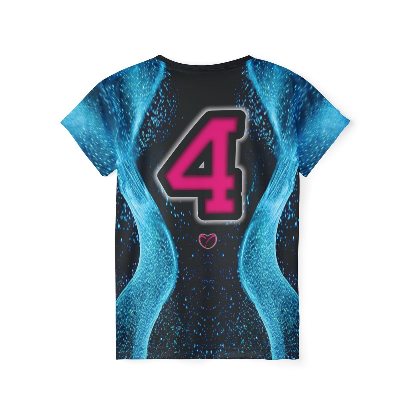 Glow Up Jersey - Cyan + Pink #4