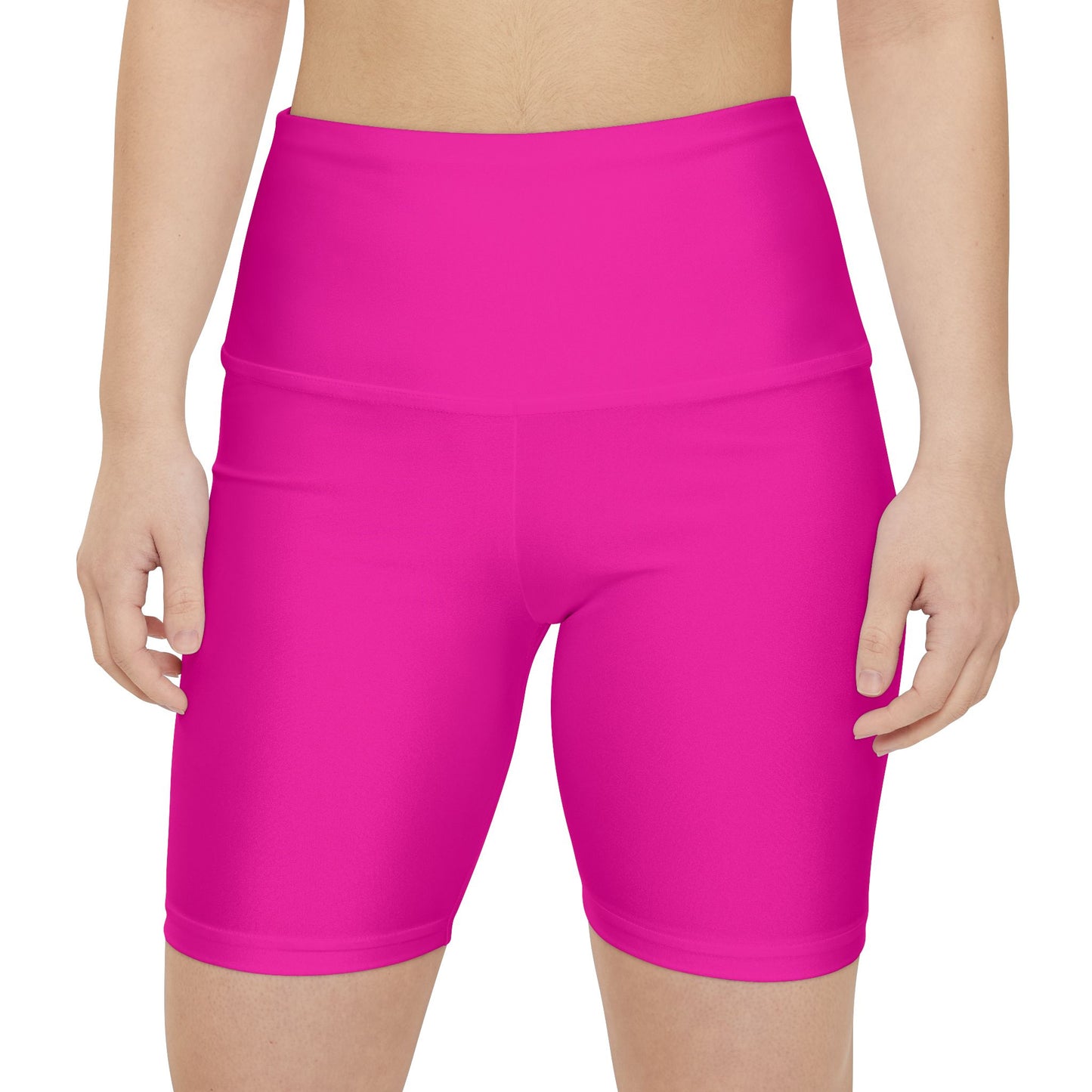 Rockstar Rugby Basic Pink High Waisted Polyester/Spandex Shorts