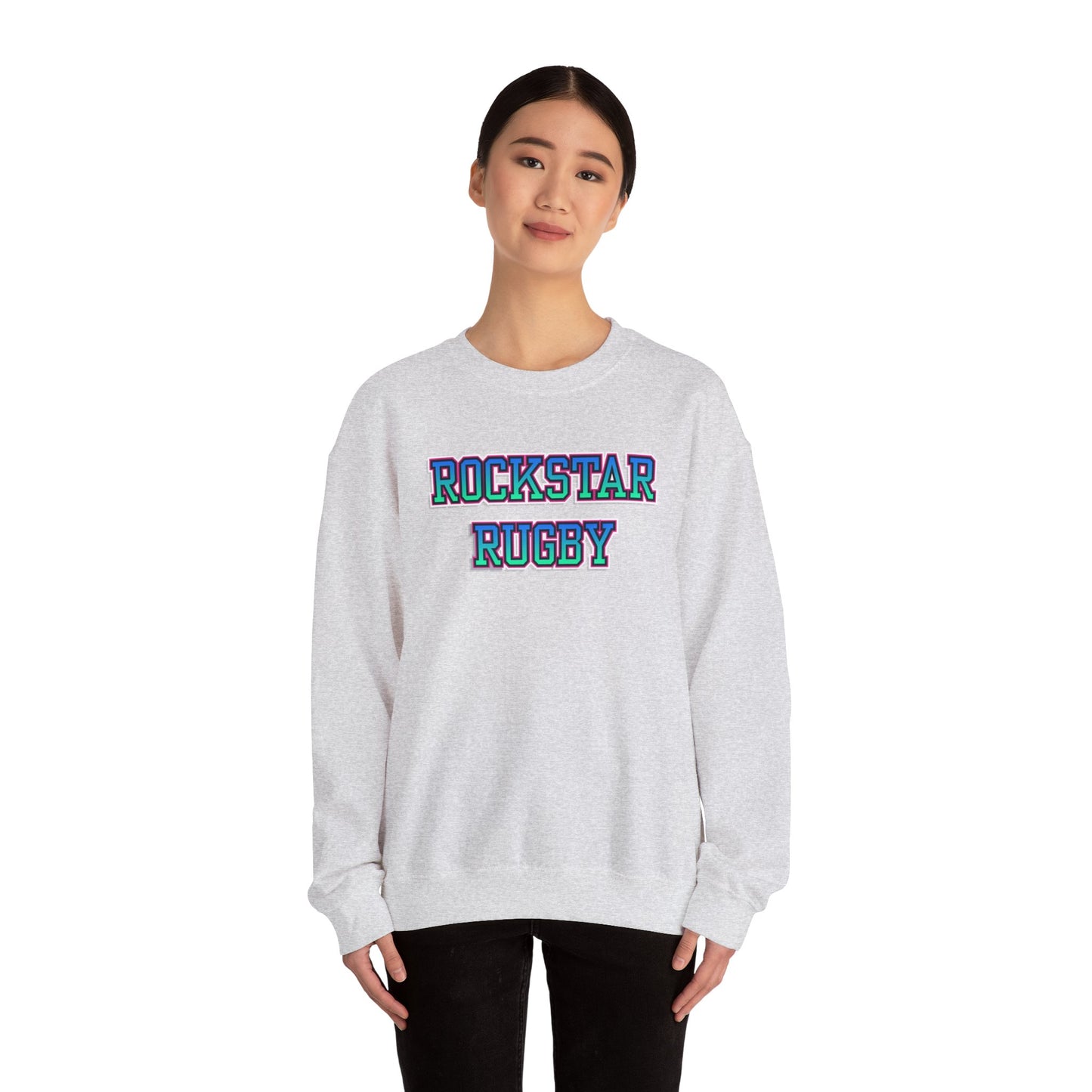 Rockstar Rugby Cool Ombre Crewneck Sweatshirt