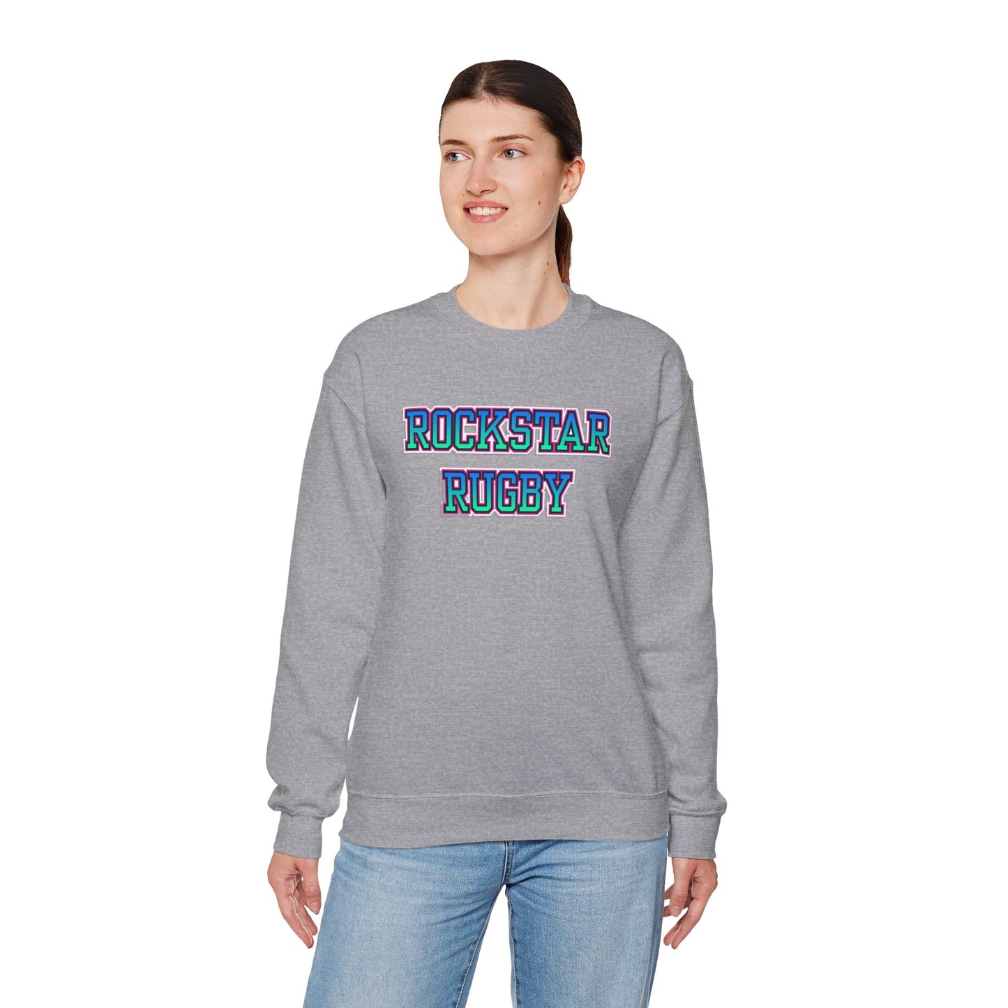 Rockstar Rugby Cool Ombre Crewneck Sweatshirt