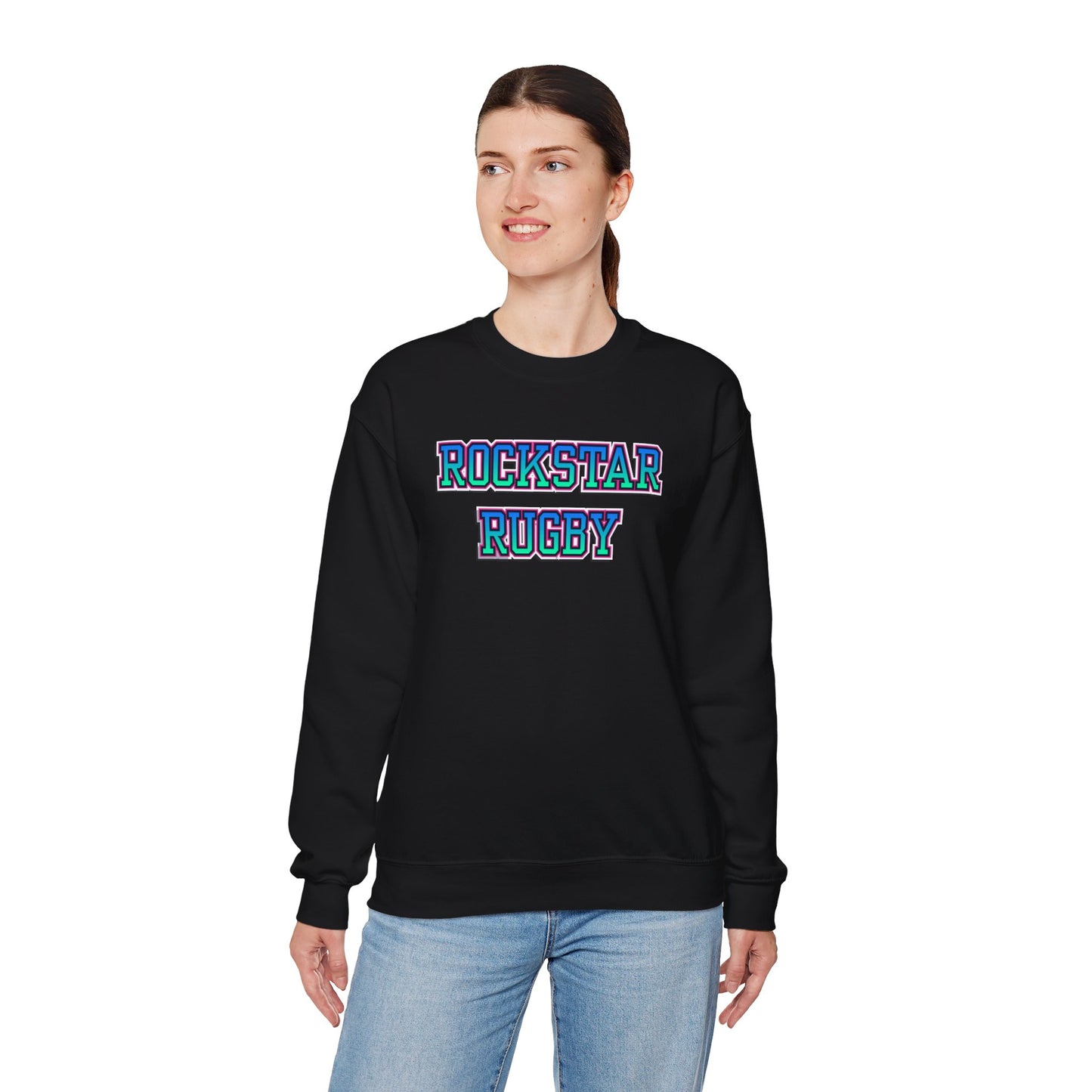 Rockstar Rugby Cool Ombre Crewneck Sweatshirt