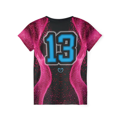 Glow Up Jersey - Pink + Cyan #13