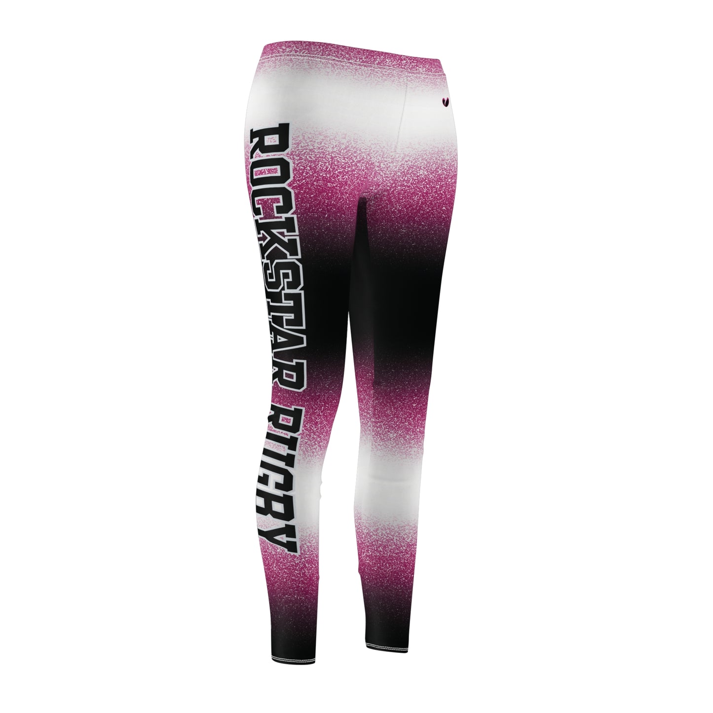 Pink Stardust Rockstar Rugby Leggings (Leg Logo)