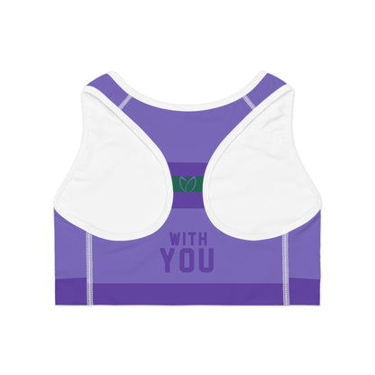 Grape Soda Moisture-Wicking Sports Bra
