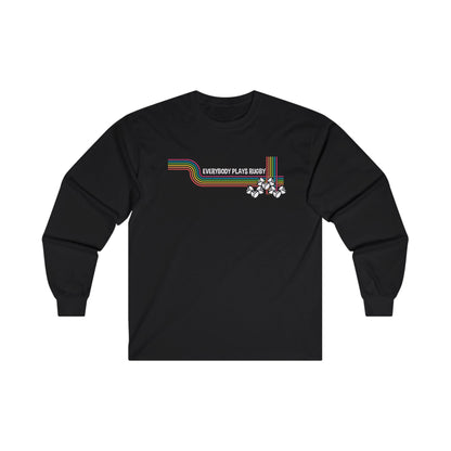 Retro Everybody Plays Rugby Long Sleeve Tee