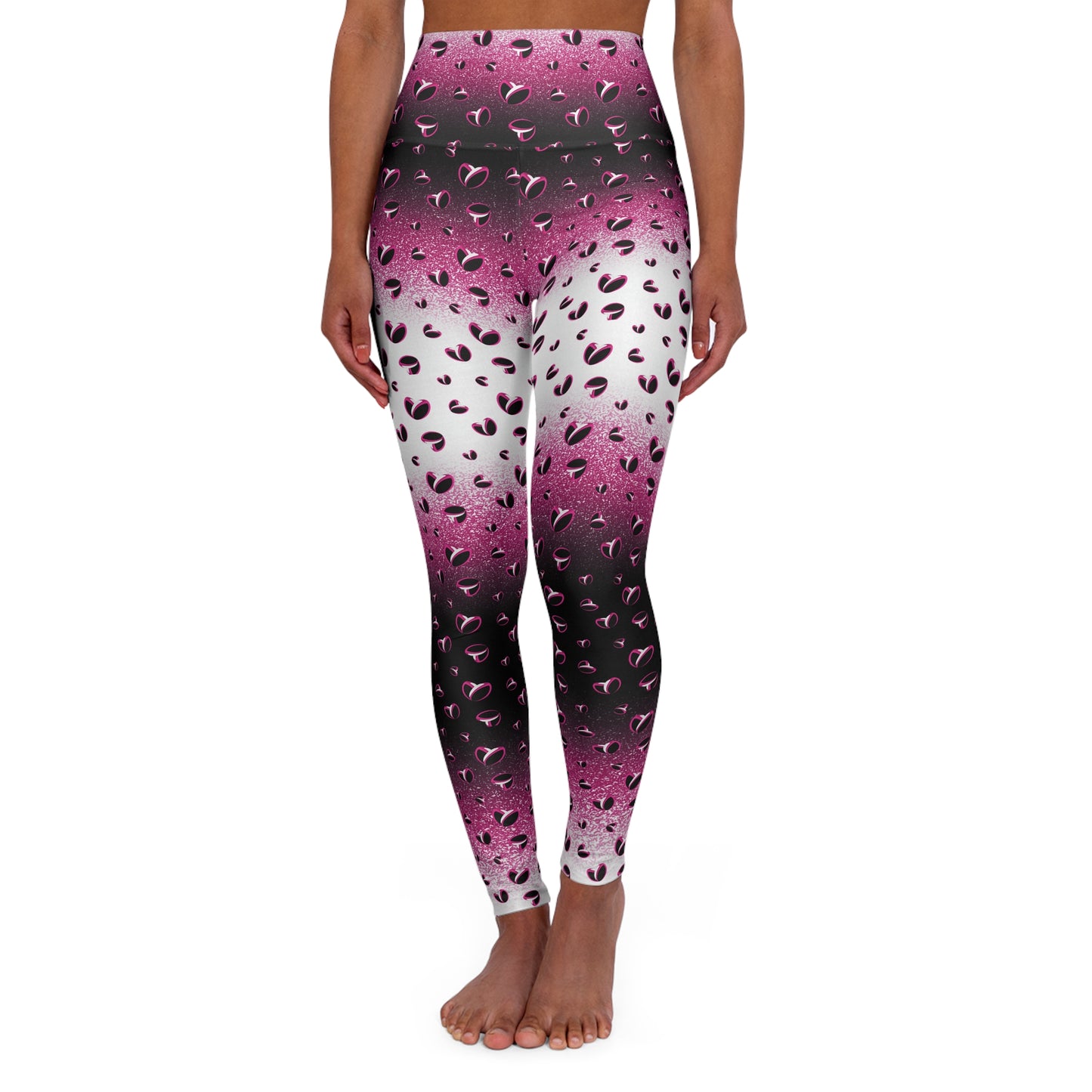 Pink Stardust & <3's High Waisted Leggings