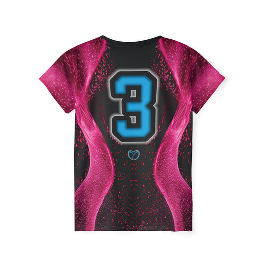 Glow Up Jersey - Pink + Cyan #3
