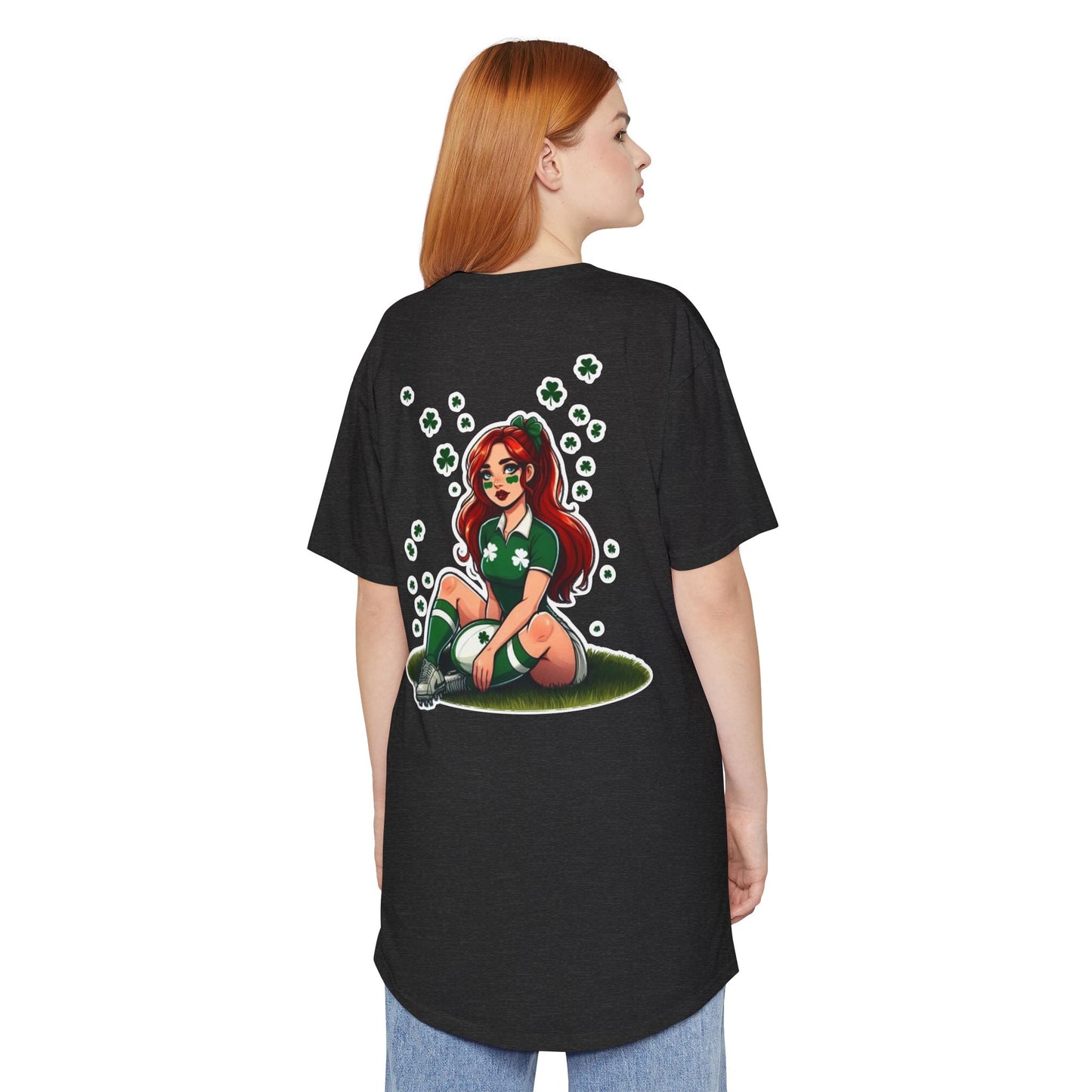 Lucky Shamrocks Long Body Urban Tee
