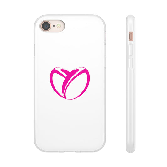 Rockstar Rugby Pink Heart Flexi Case
