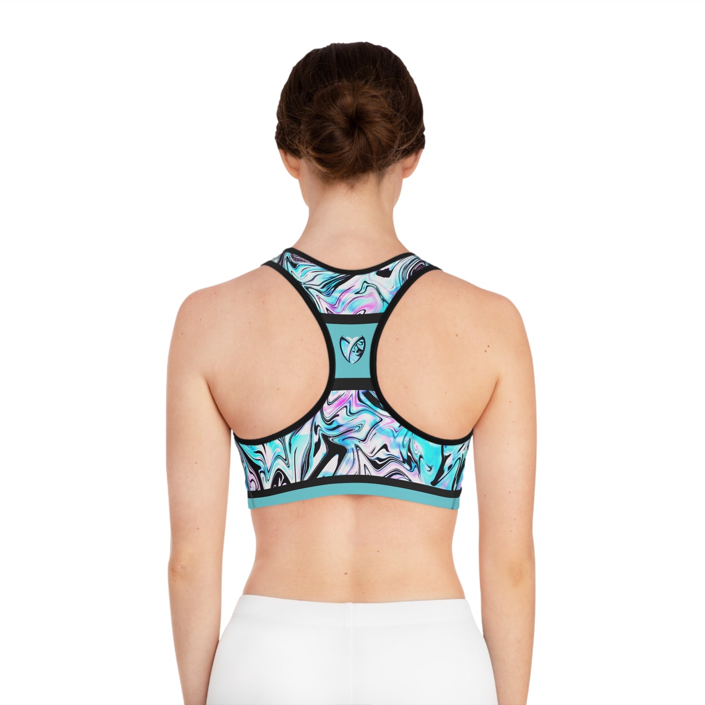 Blueberry Trails Moisture-Wicking Sports Bra