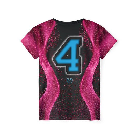 Glow Up Jersey - Pink + Cyan #4