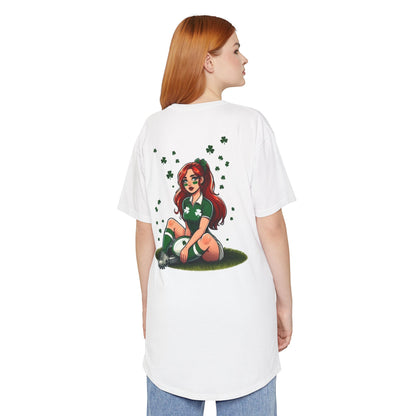 Lucky Shamrocks Long Body Urban Tee