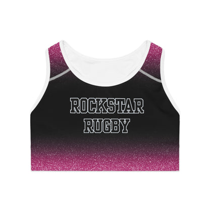 Pink Stardust Moisture Wicking Sports Bra