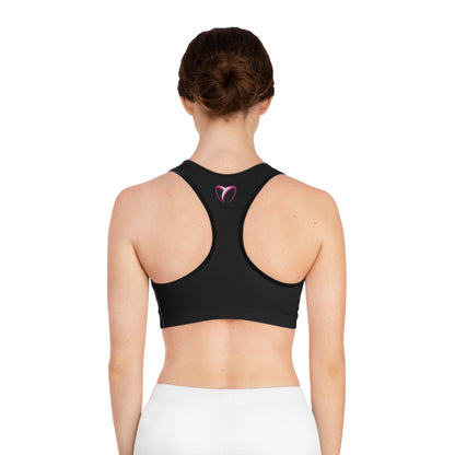 Basic Black Moisture Wicking Sports Bra