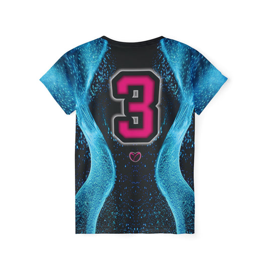 Glow Up Jersey - Cyan + Pink #3