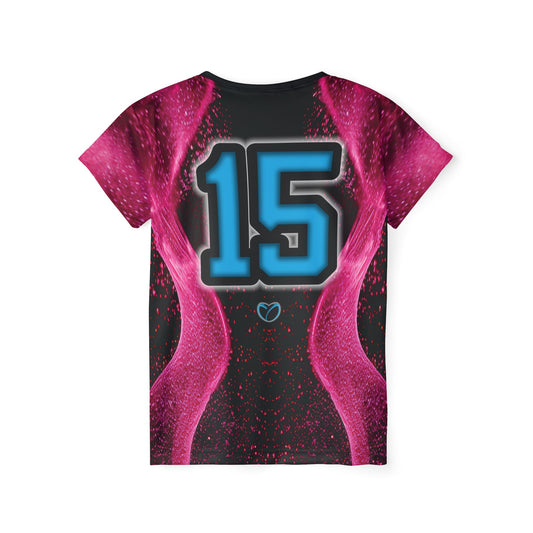 Glow Up Jersey - Pink + Cyan #15