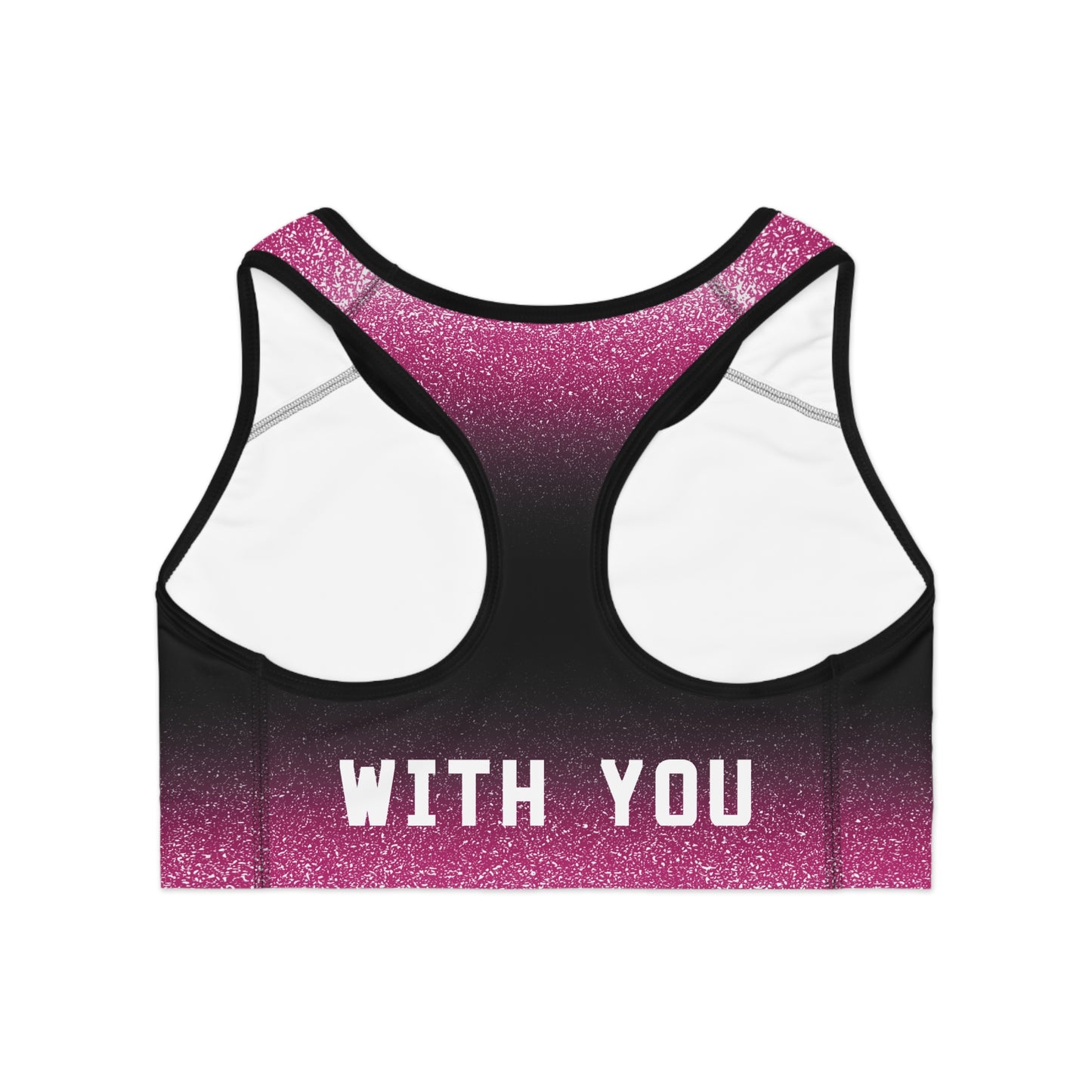 Pink Stardust Moisture Wicking Sports Bra