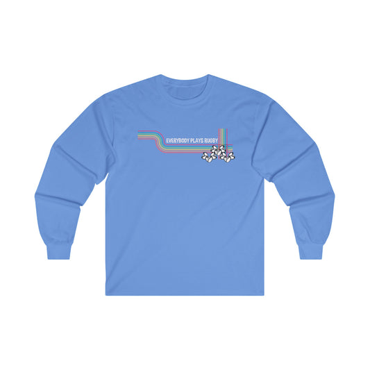 Retro Everybody Plays Rugby Long Sleeve Tee