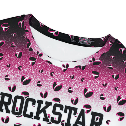 Pink Stardust & <3's Short Sleeve Shirt