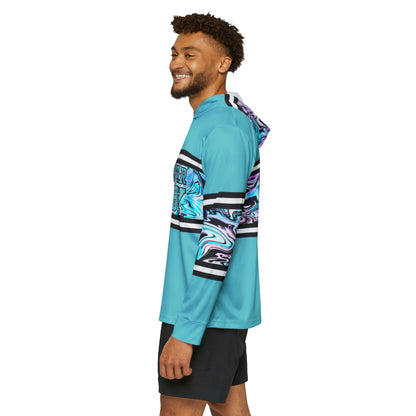 Blueberry Trails 15 Makes One Lightweight Moisture Wicking Hoodie (Aqua)