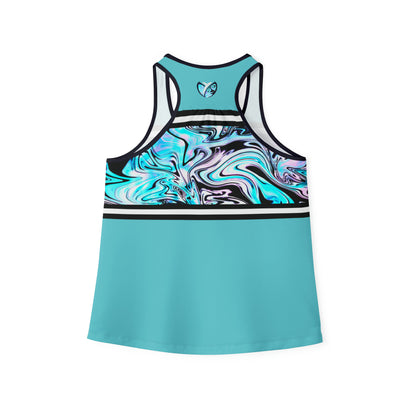 Blueberry Trails Tank Top (Aqua)