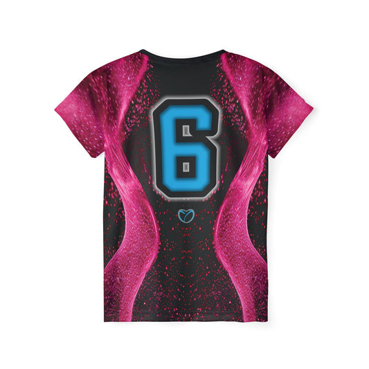 Glow Up Jersey - Pink + Cyan #6
