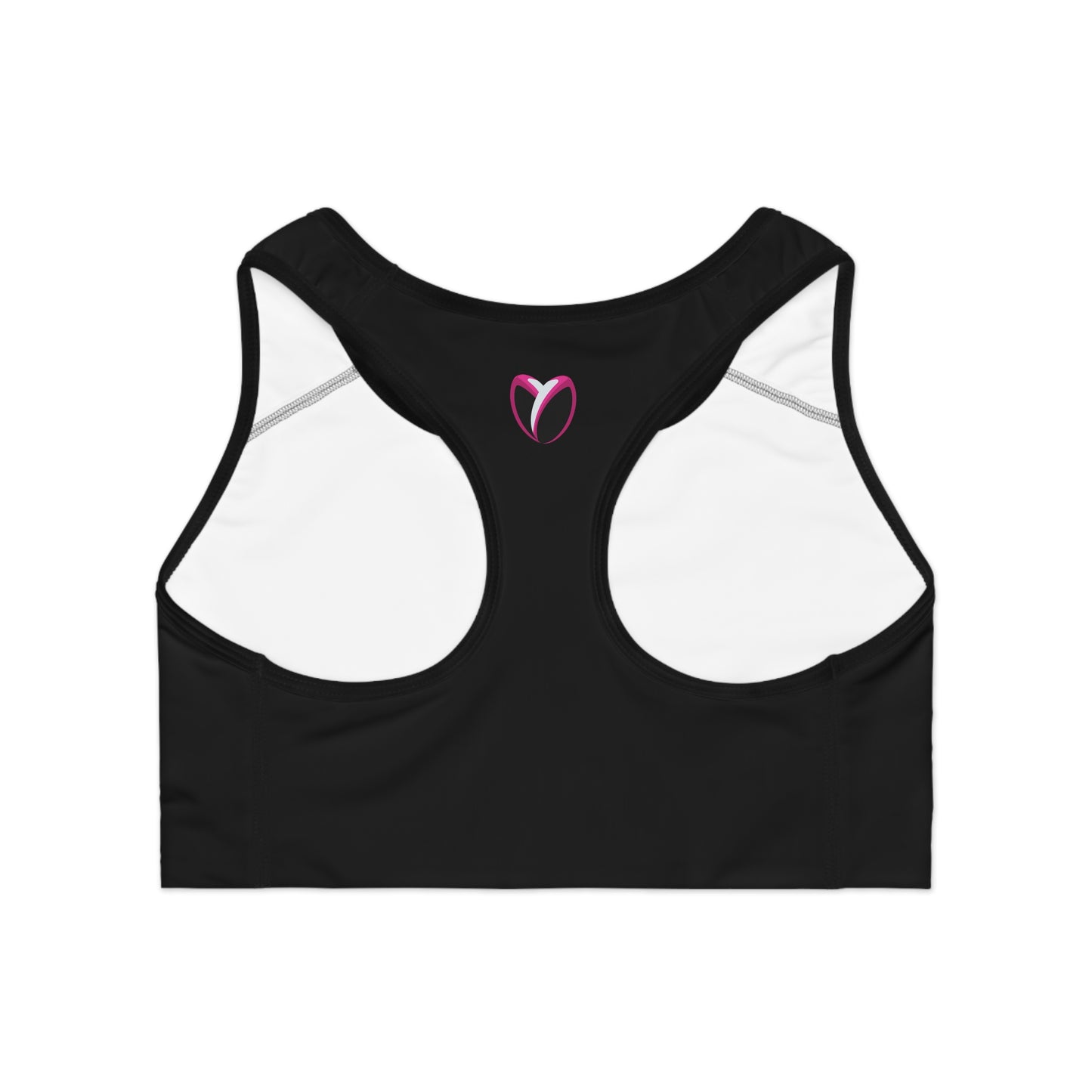Basic Black Moisture Wicking Sports Bra