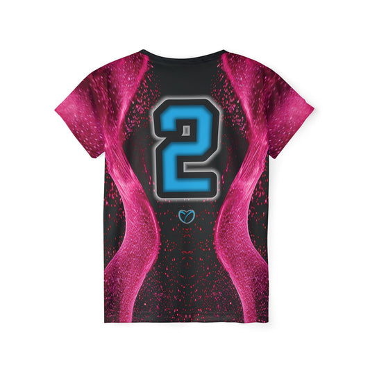 Glow Up Jersey - Pink + Cyan #2