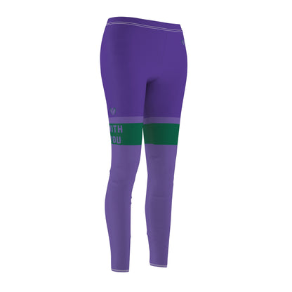 Grape Soda Leggings (Thigh High With You Detail)