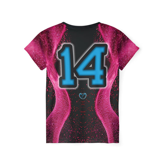 Glow Up Jersey - Pink + Cyan #14