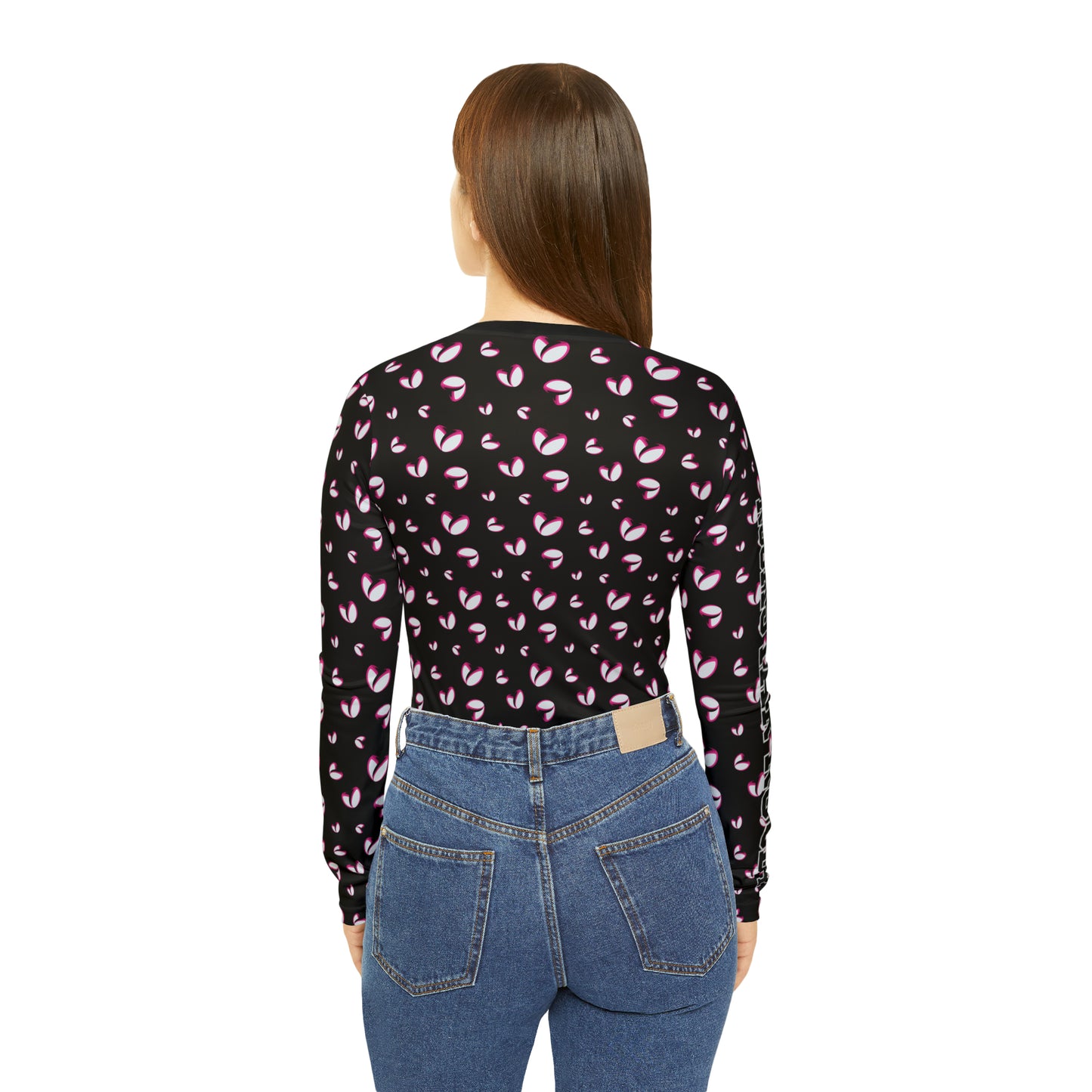 Rugby <3's  Long Sleeve V-neck Shirt (Black)
