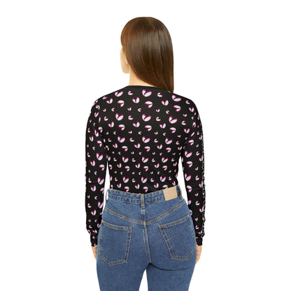 Rugby <3's  Long Sleeve V-neck Shirt (Black)