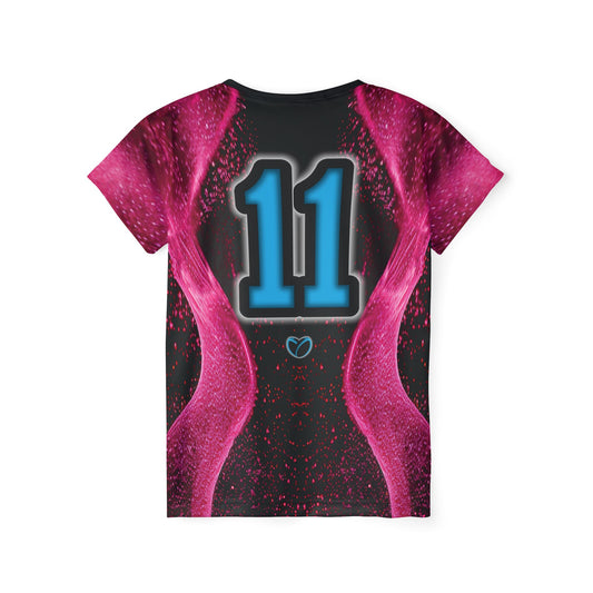 Glow Up Jersey - Pink + Cyan #11