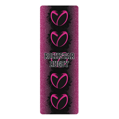 Pink Stardust Gritty Heart Yoga Mat