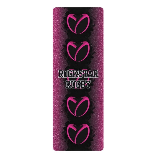 Pink Stardust Gritty Heart Yoga Mat
