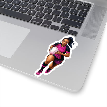Rugby Girl Kiss-Cut Sticker