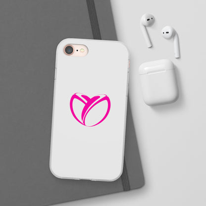 Rockstar Rugby Pink Heart Flexi Case